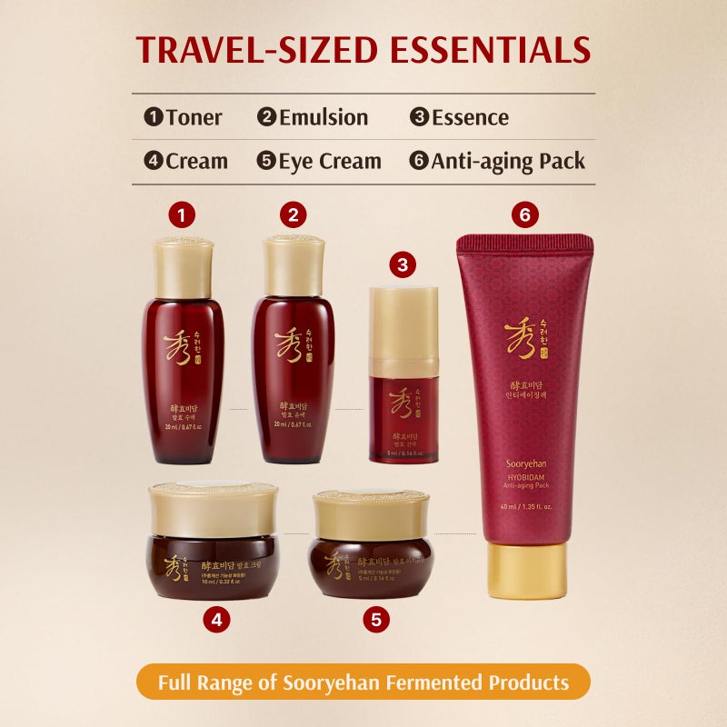 Sooryehan Ginseng Skincare gift Set - Hyobidam Korean Skin Care Set, Premium Gift Set for Intense Hydration, Firm Skin, Wild Ginseng, 13.53 fl oz - Image 5